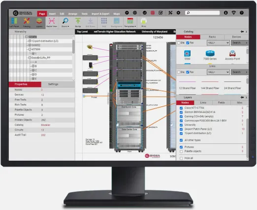 “We can view cabinet layouts, equipment, track power, & connections at the touch of a button. Rolling in new data centers or network closets is simple.“