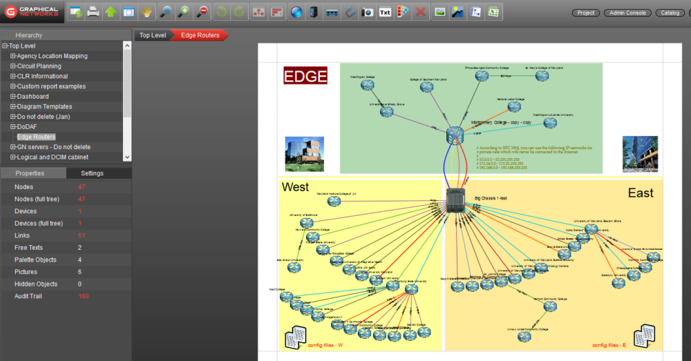 New Network Topology Map  DCIM, Network Documentation, OSP Software