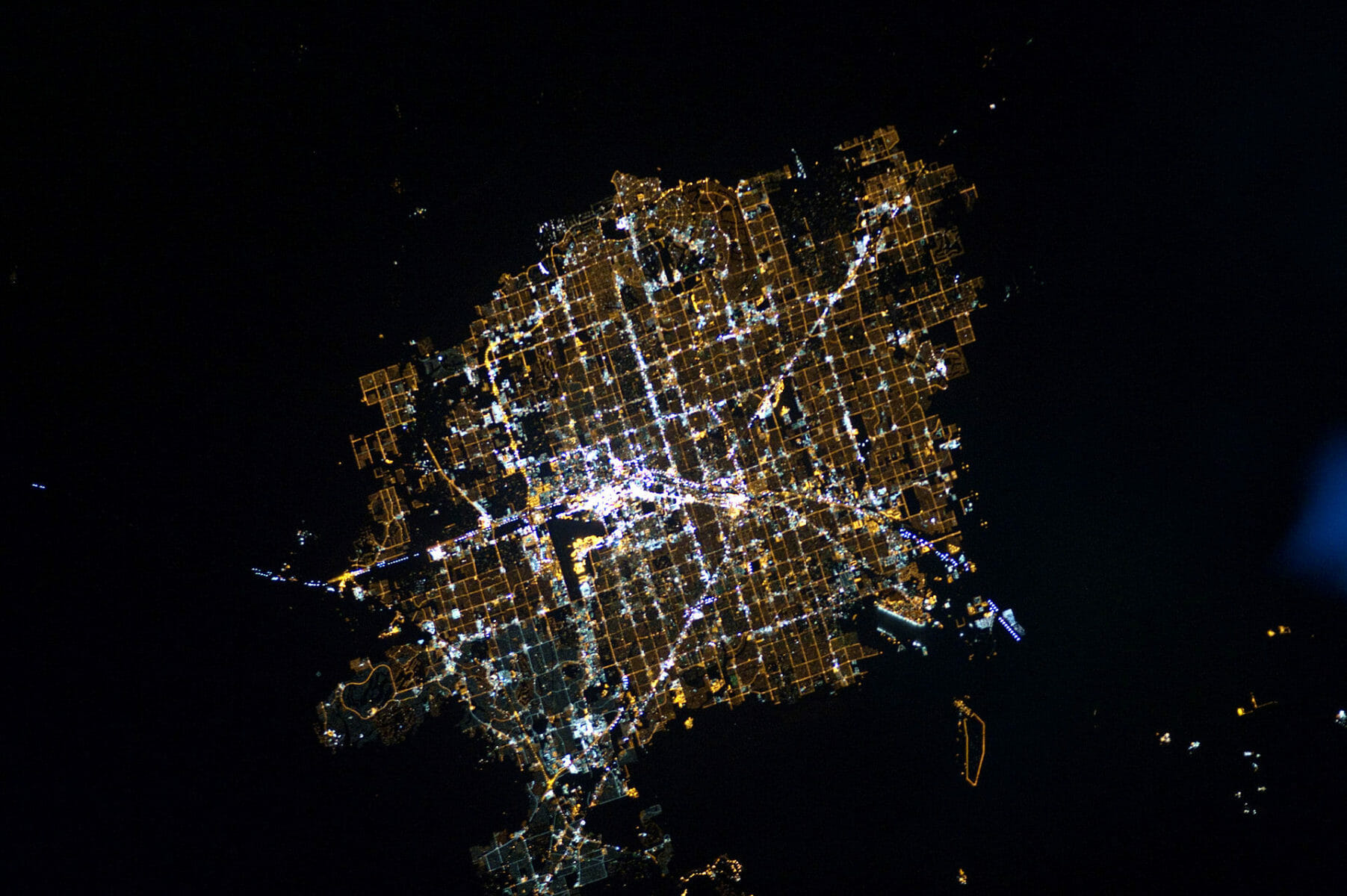 Las Vegas, from space