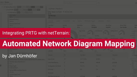 Integrating PRTG with netTerrain for Automated Network Diagram Mapping