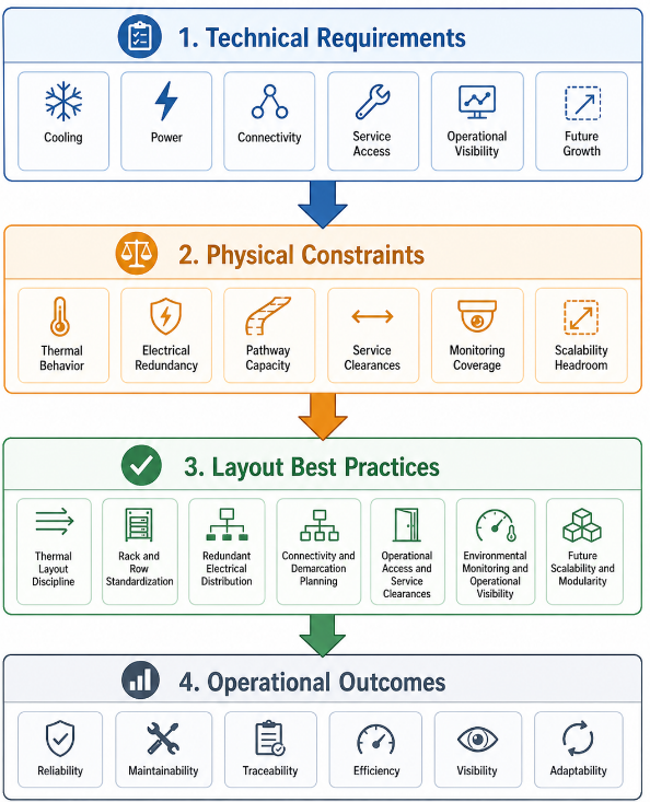 Physical Logic of Data Center Layout Best Practices