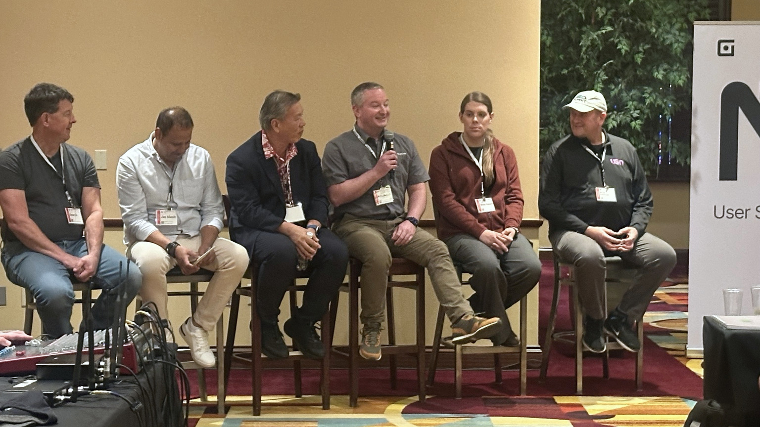 Participants in the customer adoption panel at the 2026 netTerrain User Summit.
