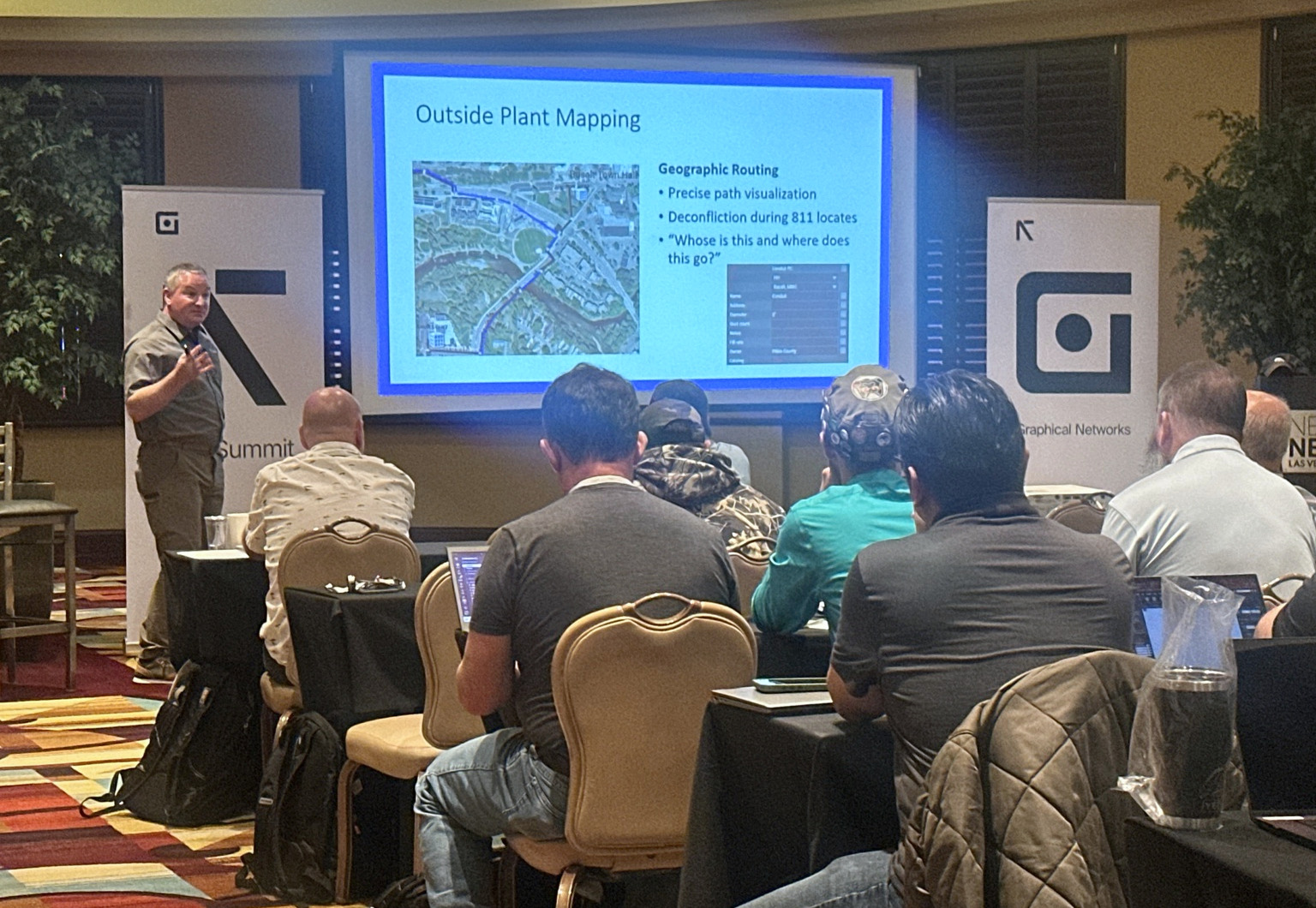 A session covering outside plant mapping at the 2026 netTerrain User Summit.